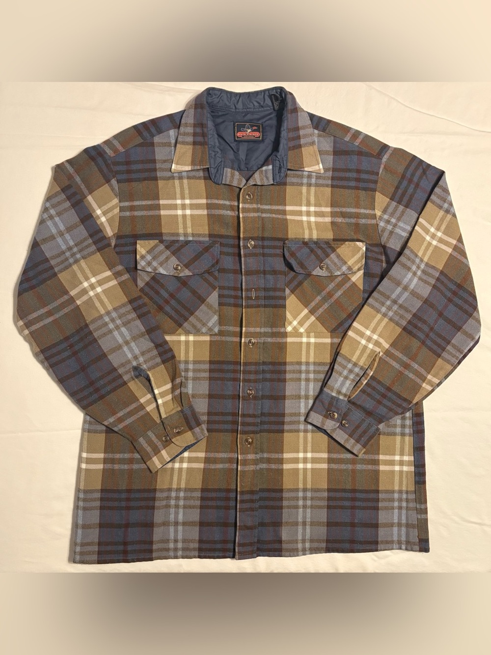 Vintage Backpacker Sportswear Long Sleeve Button Down Flannel size L